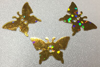 Пайетки бабочки PBCH-41 (золото) 